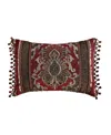 J Queen New York Cerino Boudoir Decorative Pillow, 15" X 20" In Chocolate