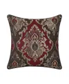 J Queen New York Cerino Decorative Pillow, 20" X 20" In Chocolate