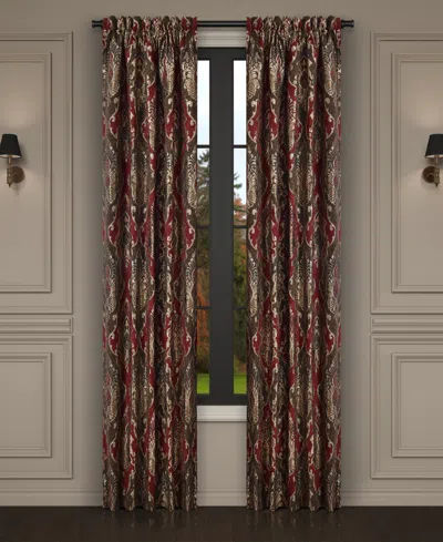 J Queen New York Cerino Window Panel Pair, 50" X 84" In Chocolate
