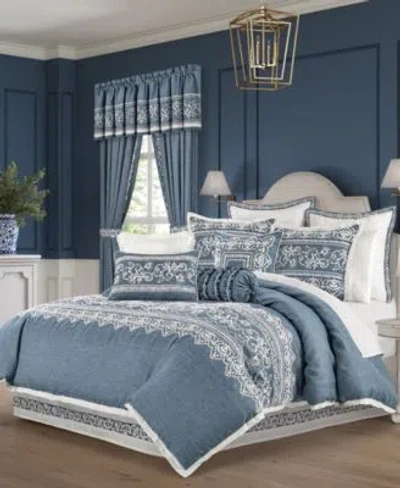 J Queen New York Chantalee Floral Comforter Sets In Blue