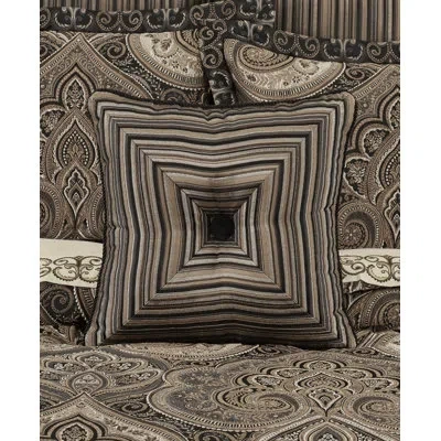 J Queen New York Cipriana 18" Square Decorative Throw Pillow In Bronze