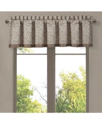 J Queen New York Cracked Ice Straight Window Valance Bedding In Taupe