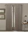 J Queen New York Cracked Ice Window Panel Pair, 50" X 84" In Taupe