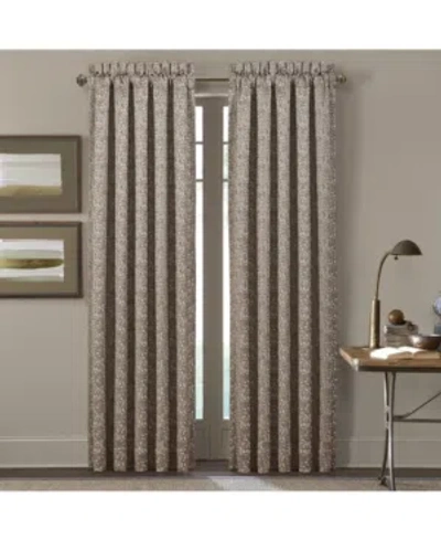J Queen New York Cracked Ice Window Panel Pair, 50" X 84" In Taupe