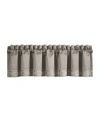 J Queen New York Deco Straight Window Valance Bedding In Silver-tone