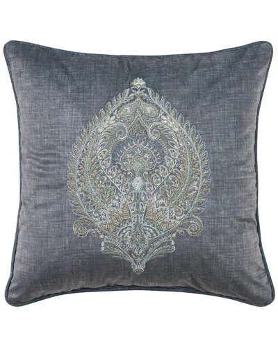 J Queen New York J. Queen New York Destiny Square Embellished Decorative Throw Pillow In Gray
