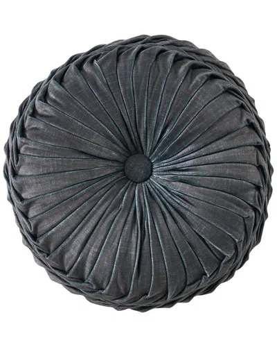 J Queen New York J. Queen New York Destiny Tufted Round Decorative Throw Pillow In Black