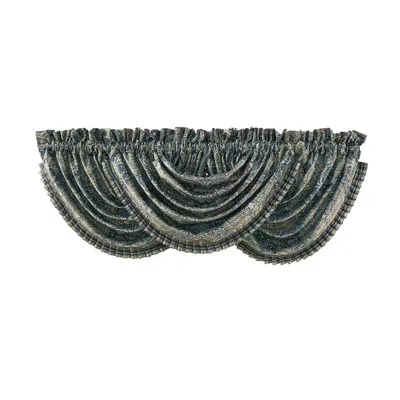 J Queen New York J. Queen New York Destiny Window Waterfall Valance In Gray