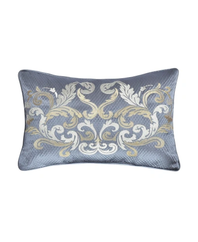 J Queen New York Dicaprio Boudoir Decorative Pillow, 14" X 22" In Powder Blue