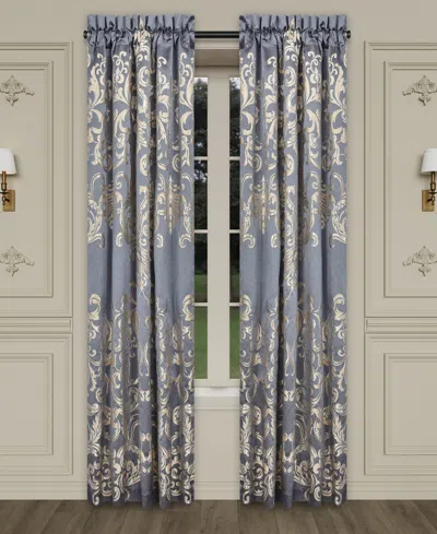 J Queen New York Dicaprio Window Panel Pair, 50" X 84" In Powder Blue