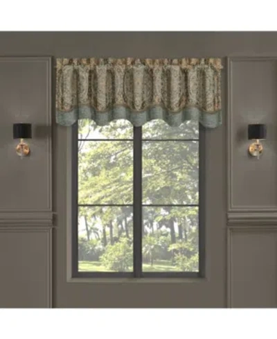 J Queen New York Dorset Scalloped Window Valance, 20" X 72" In Multi