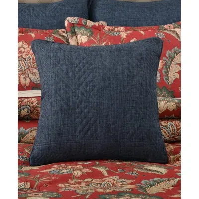 J Queen New York Enchanted Garden Decorative Throw Pillow In Indigo