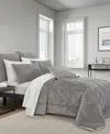 J Queen New York Everett Plush 3-pc. Comforter Set, King/california King In Gray