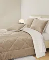 J Queen New York Everett Plush 3-pc. Comforter Set, King/california King In Sand