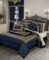J Queen New York Excelsior 4-pc. Comforter Set, California King In Blue