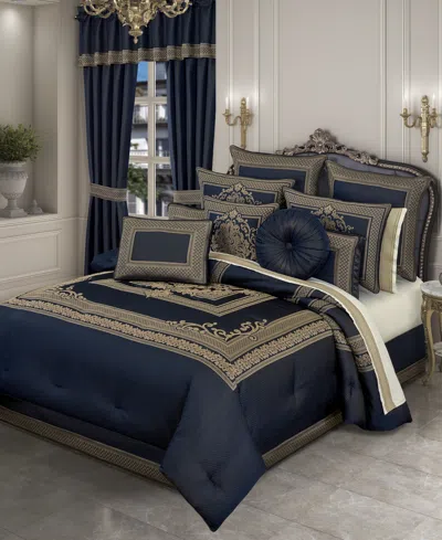 J Queen New York Excelsior 4-pc. Comforter Set, King In Blue