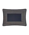 J Queen New York Excelsior Boudoir Decorative Pillow, 13" X 21" In Blue
