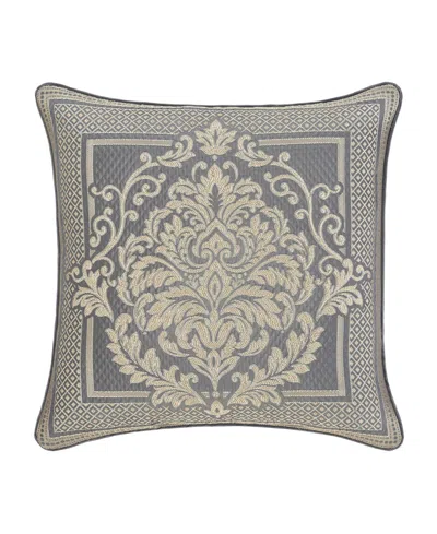J Queen New York Excelsior Square Decorative Pillow, 20" X 20" In Blue
