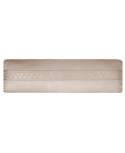 J Queen New York Fiorello Bolster Decorative Pillow, 15" X 52" In Blush