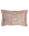 J Queen New York Fiorello Boudoir Decorative Pillow, 15" X 20" In Blush