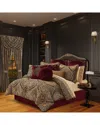J Queen New York J. Queen New York Five Queens Court Bordeaux Comforter Set