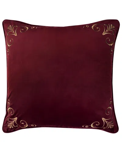 J Queen New York Five Queens Court Bordeaux Euro Sham In Burgundy