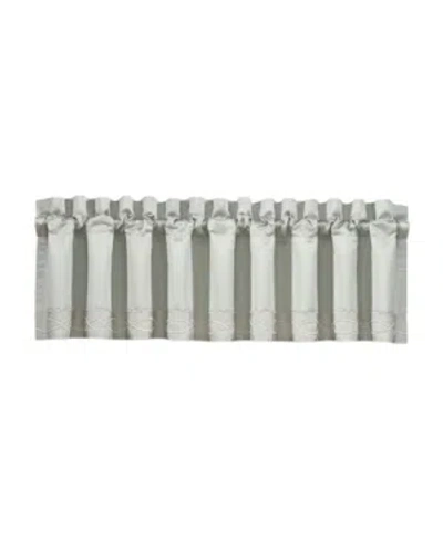 J Queen New York Five Queens Court Nouveau Straight Window Valance, 18" X 88" In Spa