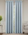 J Queen New York Garden Bloom Window Panel Pair, 50 X 84" In Blue