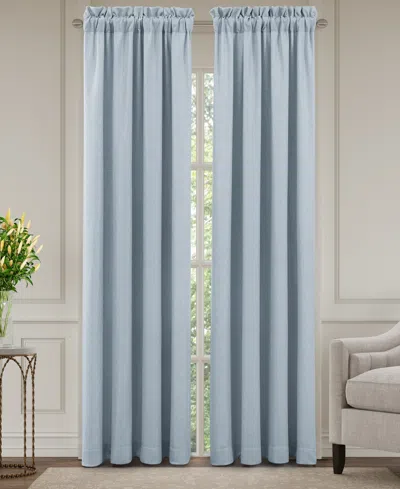 J Queen New York Garden Bloom Window Panel Pair, 50 X 95" In Blue