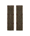 J Queen New York Garnet Window Panel Pair, 50" X 84" In Red