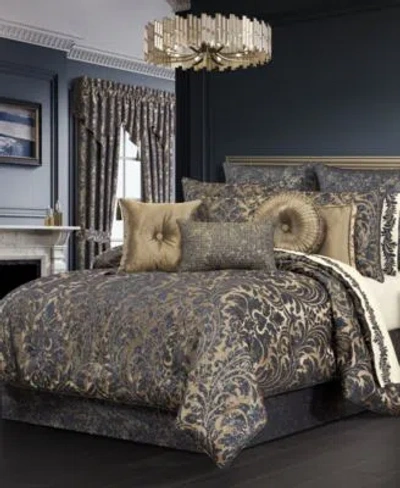 J Queen New York Glimmerstone Floral Comforter Sets In Gray