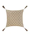 J Queen New York Gold Coast Decorative Pillow, 18" X 18"