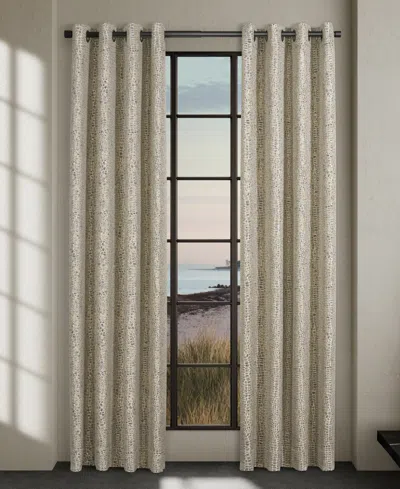 J Queen New York Habitat Grommet Panel Pair, 50" X 84" In Neutral
