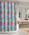 J Queen New York Hanalei Shower Curtain, 72" X 72" In Turquoise