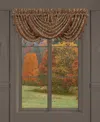 J Queen New York Harvest Moon Waterfall Window Valance, 33" X 49" In Harvest