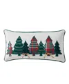 J Queen New York Heathered Pillow Boudoir Decorative Pillow, 12" X 24" In Multi