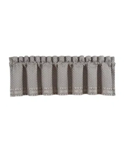 J Queen New York Houston Straight Window Valance Bedding In Charcoal