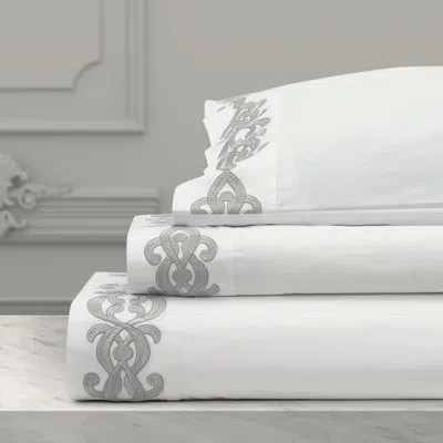 J Queen New York Imperial - Sheet 4pc. Sheet Set In Silver