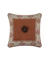 J Queen New York Jackson Lodge Decorative Pillow, 18" X 18" In Clay