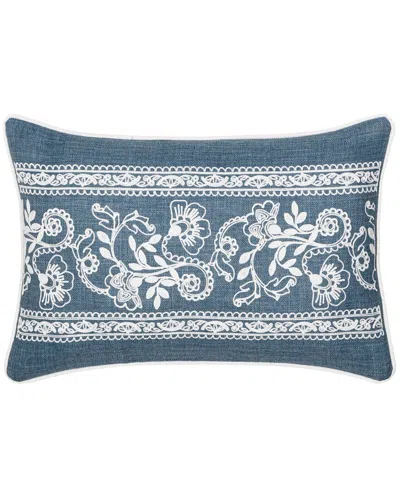 J Queen New York J.queen New York Chantalee Boudoir Decorative Throw Pillow In Blue