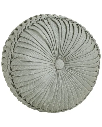J Queen New York J.queen New York Rita Tufted Round Decorative Throw Pillow In Green