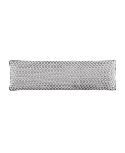 J Queen New York Krista Chenille Bolster Decorative Pillow, 16" X 52" In Blue