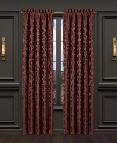 J Queen New York La Boheme 4-pc. Window Panel Pair, 50" X 84" In Maroon