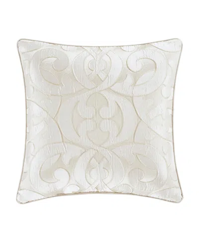 J Queen New York La Boheme Decorative Pillow, 20" X 20" In Ivory