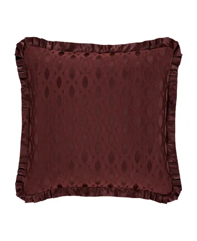 J Queen New York La Boheme Sham, European In Maroon