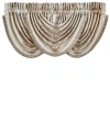 J Queen New York La Scala Waterfall Window Valance, 33" X 49" In Gold