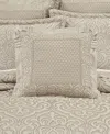 J Queen New York Lazlo Embellished Decorative Pillow, 20" X 20" In Ivory