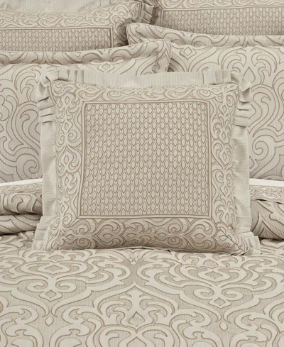 J Queen New York Lazlo Embellished Decorative Pillow, 20" X 20" In Ivory