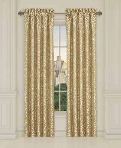 J Queen New York Lazlo Window Panel Pair, 50" X 84" In Gold