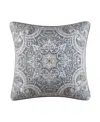 J Queen New York Legend Decorative Pillow, 20" X 20" In Powder Blue